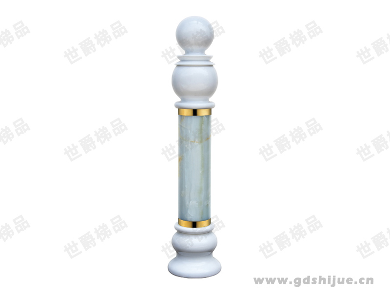 将军柱 SJ-921 高端别墅白玉石楼梯起步柱