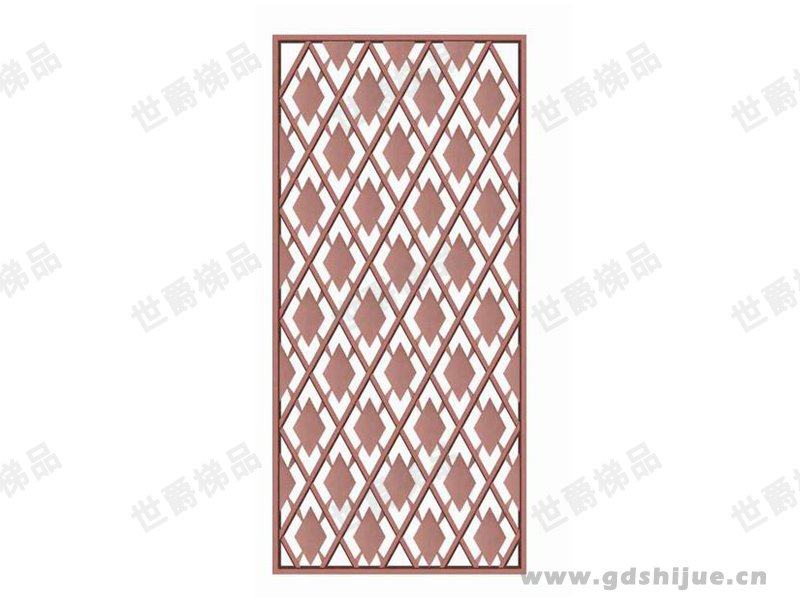 屏风 SJ-P003 别墅家装简约玫瑰金屏风隔断