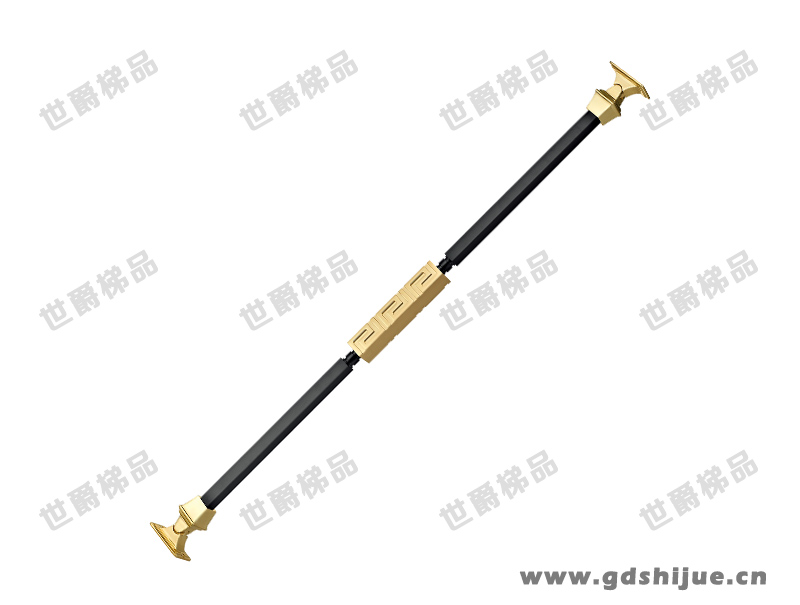 比翼中柱 SJ-Q004 新中式回纹轻奢楼梯栏杆