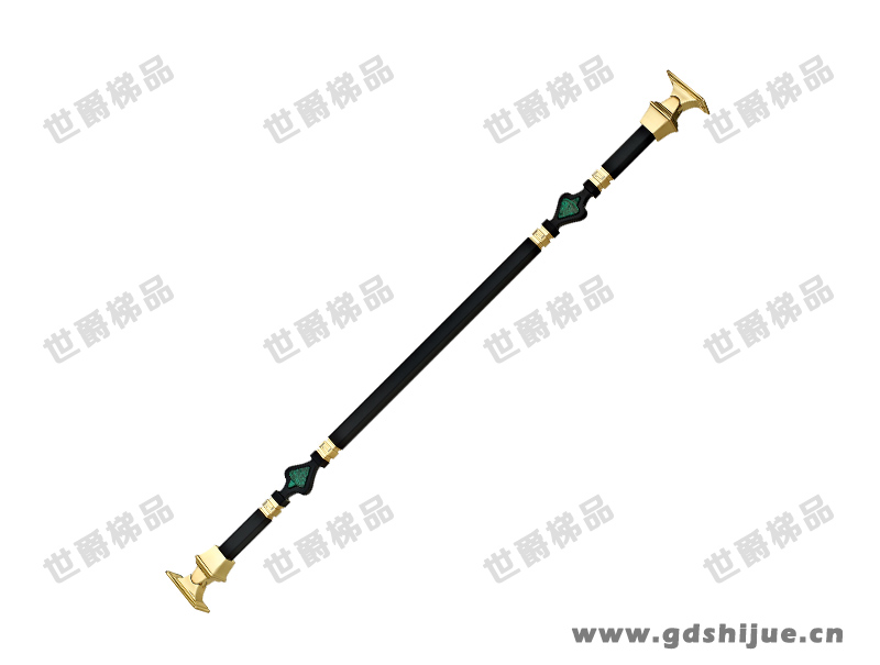 比翼 SJ-Q009 孔雀石铜艺楼梯扶手栏杆 奢华款