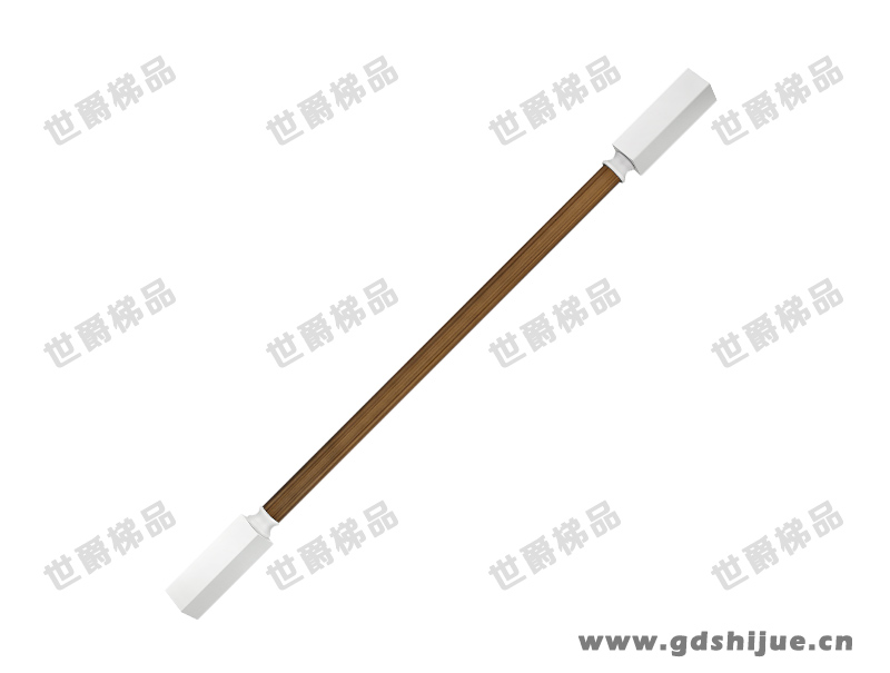 天玺 SJ-Q020 轻奢简约主义复式别墅铝艺楼梯立柱