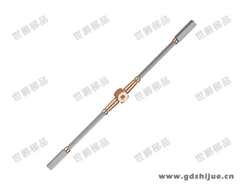 天玺 SJ-Q021 别墅现代轻奢铜楼梯扶手栏杆