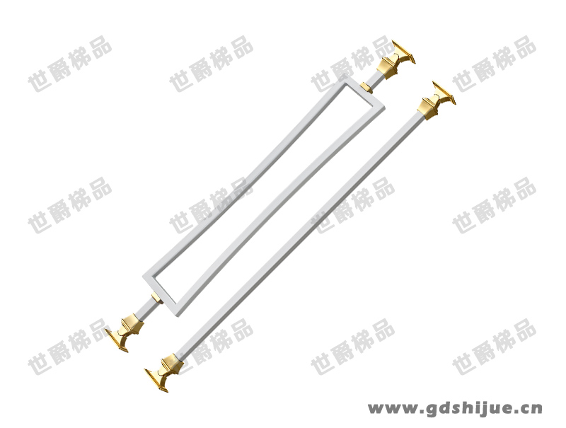 苍穹 SJ-Q048 极简新中式铝艺楼梯栏杆 惬意人生