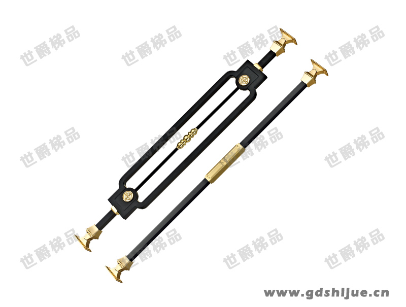 时光 SJ-Q054 新中式轻奢铝合金楼梯扶手栏杆