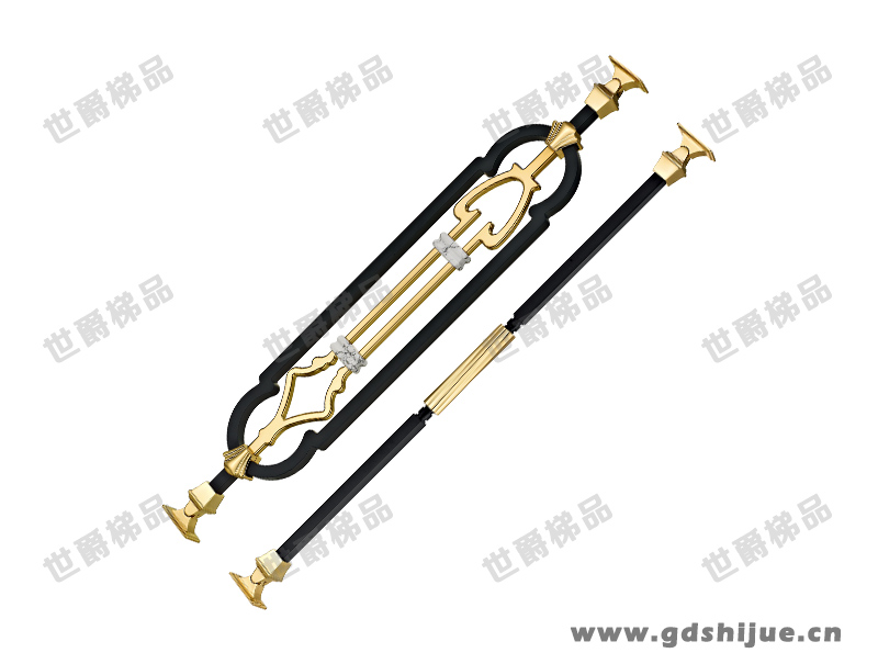 回忆 SJ-Q063 室内现代轻奢铝合金楼梯扶手栏杆